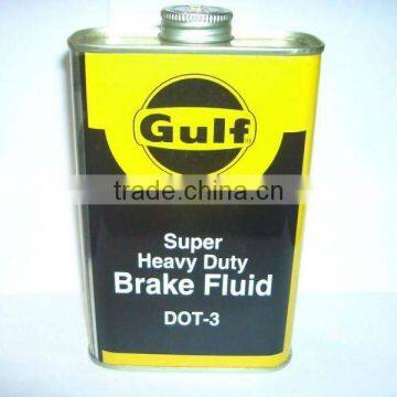 Screw Cap Printed Metal Tins Brake Fluid