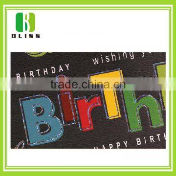 Top Quality paper card Elegant art paper design die cut voice recording greeting cards for birthday