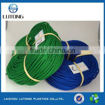 hot sales Mauritania blue,green twisted pe rope,polyethylene rope