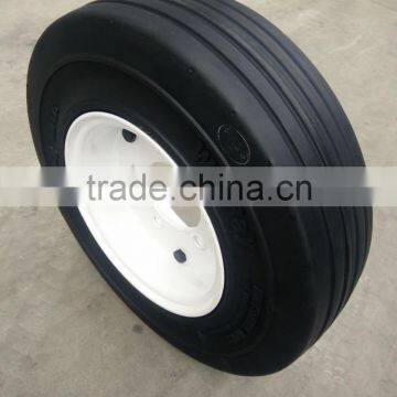 Hot Sale Black 4.00 8 Solid Rubber Tires and White Wheels for Passenger Cars With High Performance photo-5