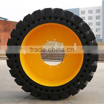 Airless Truck Tire Solid Vehicle Tire 17.5-25 20.5-25 for Mining Machine Parts photo-2