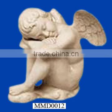 Exquisite ceramic sleeping porcelain custom little Angel Figurine