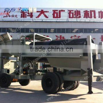 Mobile Alluvial Gold Sand Ore Washing Trommel Screen for Ghana photo-1