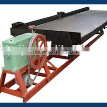 Gold shaking table for selecting metal ore