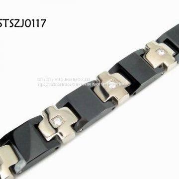 OEM & ODM Titanium Steel Jewelry / Titanium Magnetic Therapy Bracelet photo-2