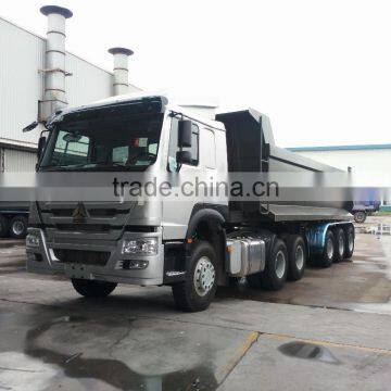 SINOTRUK 60 Tons Dump Truk Semi Trailer Cargo Trailer photo-5