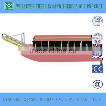 100t Small Self-unloading River Sand Barge Boat photo-4