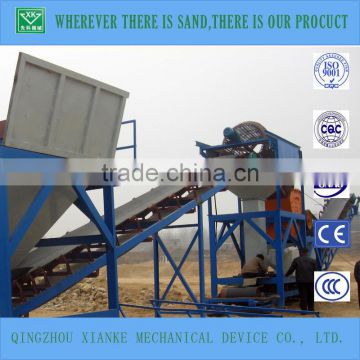 prices of 100cbm mobile sand sieving trommel machine sale