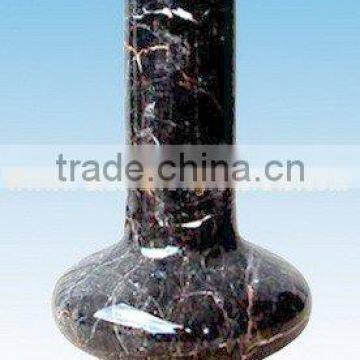 NATURAL BLACK AND GOLD MARBLE FLOWER VASES photo-2