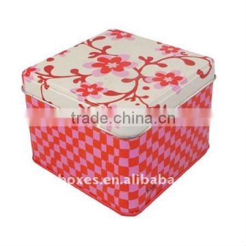 small decorative jewelry packing tin box