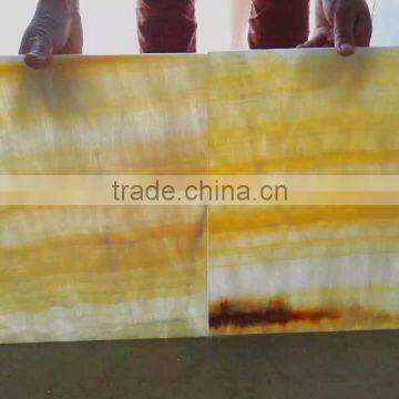 Light Yellow Onyx Tiles Orange Onyx Marble Tile for Walls photo-5