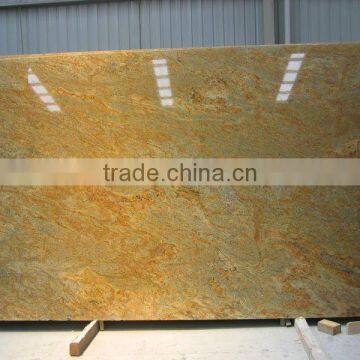 Polished kashmir gold granite slab