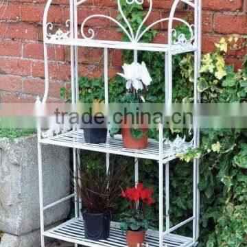 Hand Made Lovely Antirust 3 Tier Metal Flower Shelf