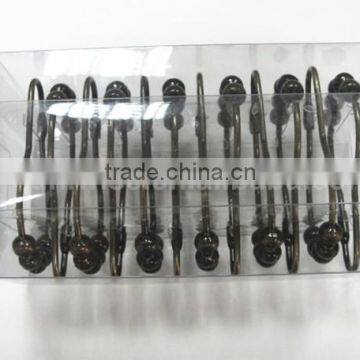 Shower Curtain Hooks Rings,Polished Chrome Metal Bathroom Shower Curtain Hooks photo-4