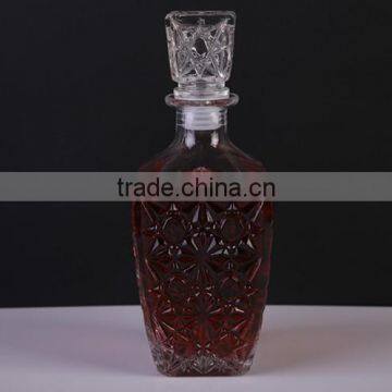 Wine Decanter & Whisky Glasses, Crystal Square Whiskey Decanter With Stopper. photo-6
