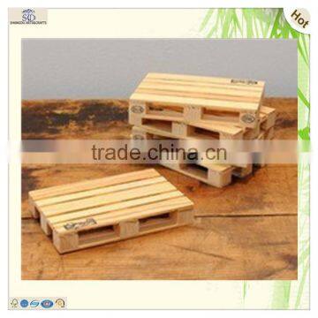 Sale Mini Square Rectangle Wood Coaster Pallet photo-3