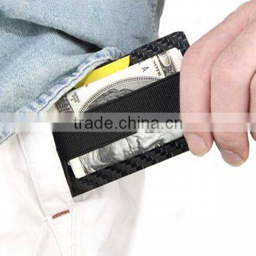 Real Carbon Fiber Minimalist Wallet Money Clip photo-5