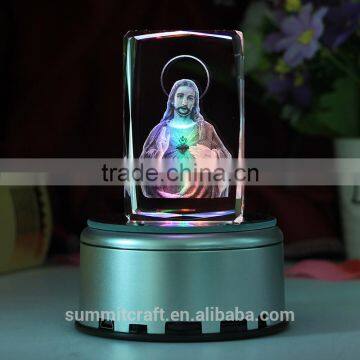 Catholic Gifts Wholesale Laser Engraving Crystal Jesus Craft photo-2
