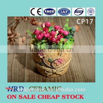 Newest fashion light weight waterproof ornamental cement flowerpot