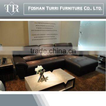Luxury Furniture Chesterfiled Coner Leather Sofa photo-5