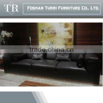 High Quality Luxury Furniture Top Grain Leather Sectional Sofa Set photo-5