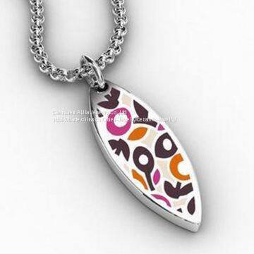 Round Stainless Steel Pendants , Custom Metal Pendant