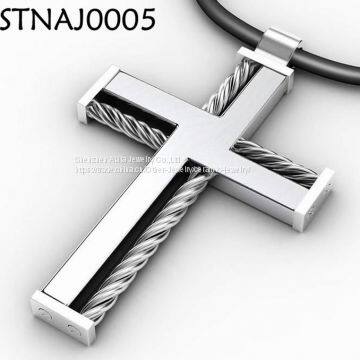 Cross Pendant / 316L Stainless Steel Pendant Necklace photo-4