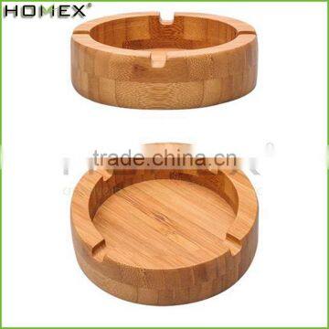 Bamboo Cigarette Ash Holder Ashtray Homex BSCI/Factory