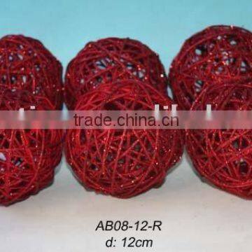 christmas rattan ball