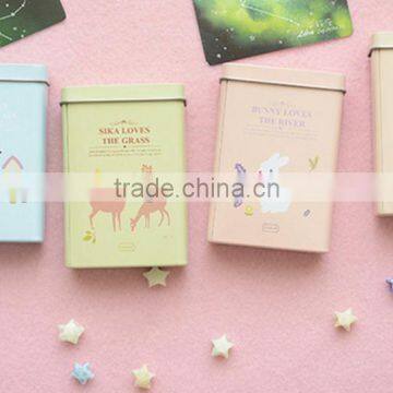 Small Tin Box for Business Cards,cosmetic Tin Canister Factory,rectangular Eye Shadow Tin Case photo-3