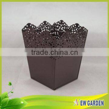 Newgarden Quality Hot Sale Bottom Price Mini Metal Flower Pot photo-4