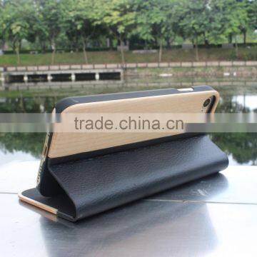 Classical Chinese Walnut/bamboo/rosewood/cherry Card Bumper/pocket Cell Phone Case for Iphone 7 photo-4