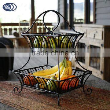 Metal Kitchen Decoration Storage Display Vegetable Fruit Baskets