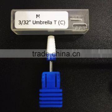 Medium Tapered Ceramic Nail Drill Bits for Nail Drill Machine(Shank Dia: 3/32'')