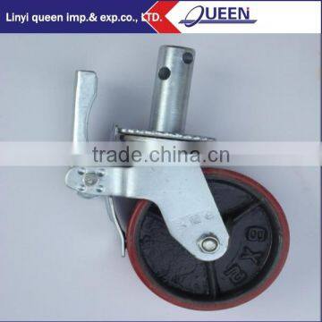 Good Quality rubber caster Construction for frame scaffolding and building caster wheel