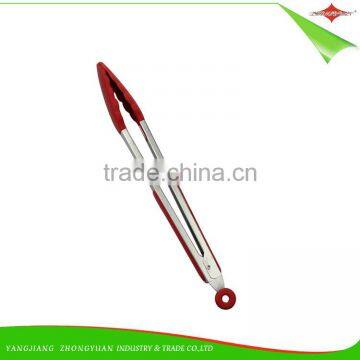 ZY-H2021 12-inch for BBQ Cooking Silicone Food Tong With Soft Grip Handle photo-4
