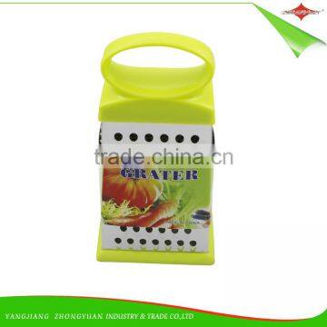 ZY-N5001 pp and Tpr Handle Stainless Steel Boxed Grater Vegetable Grater Slicer photo-6