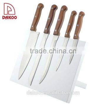 White Magnetic Knife Racks Magnetic Panel Wooden Block photo-5