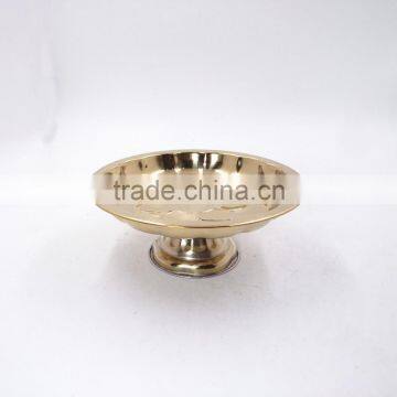 Elegant Dry Fruit Tray /Plate With Metal Base for Tableware Decoration photo-4