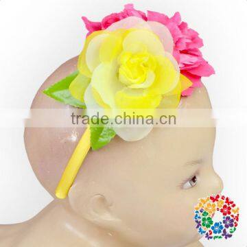 Baby Flower Hair Accessories Partying Kids Nylon Headbands For Baby Girls photo-2