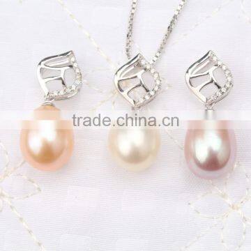 925 Silver Pearl Pendant and Earring photo-4