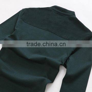 Men's Pique Knit Long Sleeve t Shirt 100%cotton photo-4