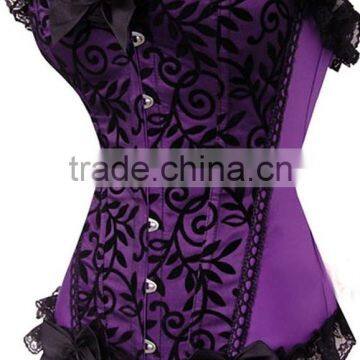 Fashion Sexy Lace Brocade Corset Bustier Shapewear