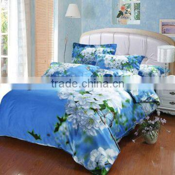 New Design Digital Maple Leaf Printed Hotel Bed Sheet photo-2