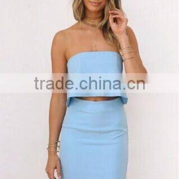 2016 New Sexi Crop Top and Full Length Panty Set photo-3