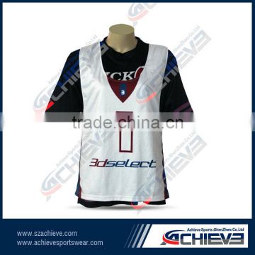 Fully sublimation lacrosse reversible pinnies shirts