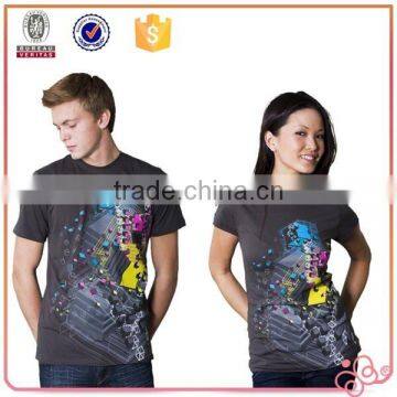 New Design High Quality Fashion Couple T Shirt Cotton O neck Short Sleeve Custom Print Logo Wholesale