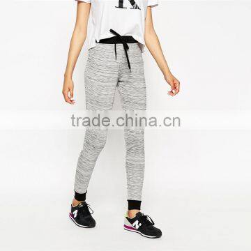 Womens lightweight space dye joggers with contrast cuff fashion jogger pants wholesale