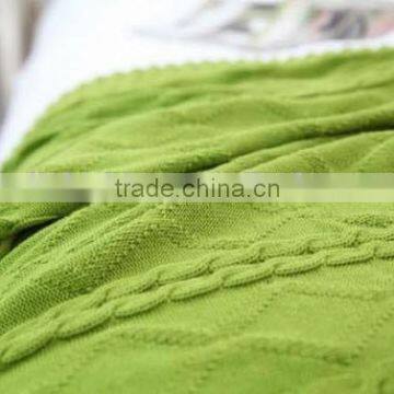 Cozy Design Big Sized Wool Cable Knit Blanket photo-3