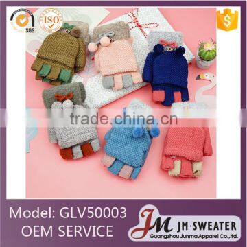 Fashion Design Custom Children Acrylic Mittens Kids Knit Gloves China